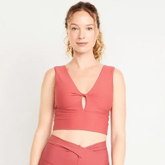 Light Support PowerSoft Twist Longline sports bra - Picture 1 of 6